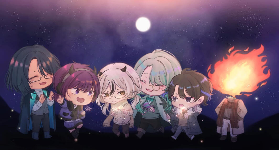 STTM New Year Art | OCs belong to Shino, Li, Yiyi, Winterllen, Rann, Jeta