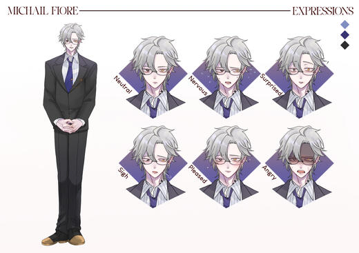 Michail Fiore (The Afterlife Worker) Expressions