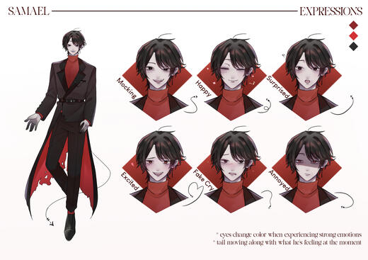 Samael (The Afterlife Worker) Expressions
